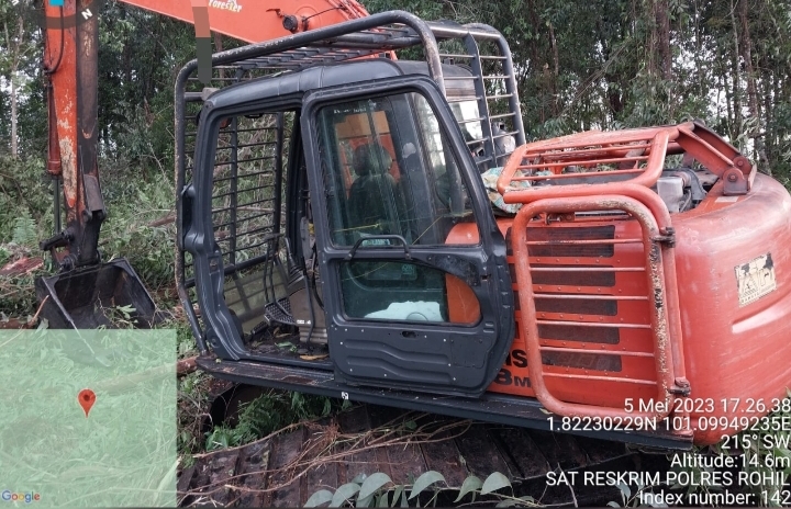 Diduga Lakukan Pengrusakan Hutan di Jumrah, Seorang Pria Diamankan Polres Rohil