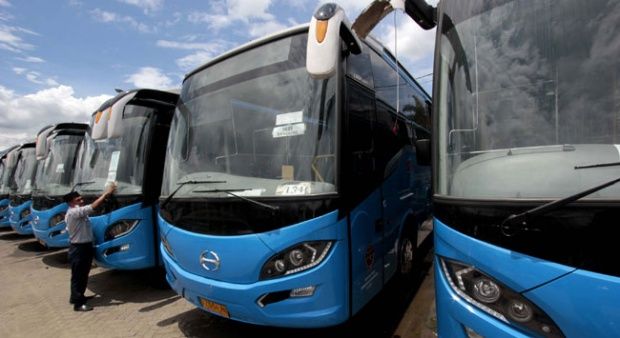 Kementerian Perhubungan Hibah 25 Bus Untuk Pekanbaru