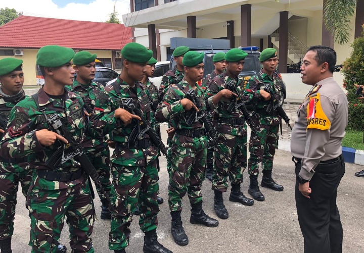 Satu Pleton TNI Disiapkan Di Polres Lubuklinggau