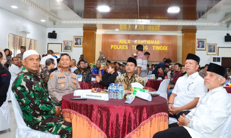 Polres Tebingtinggi Bersama Forkopimda Gelar Doa Bersama Lintas Agama