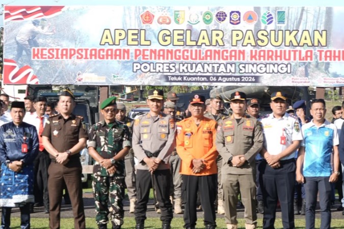 Jelang Pacu Jalur Tepian Narosa, Kuansing Perkuat Kesiapsiagaan Karhutla Demi Keamanan Event