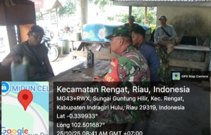 Jalankan Komsos Babinsa Kunjungi Warga Sekaligus  Pantau Wilayah Binaan