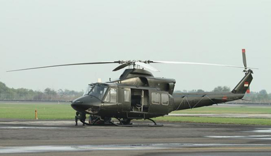 Heli Bell 412 Milik TNI AD yang Hilang Kontak