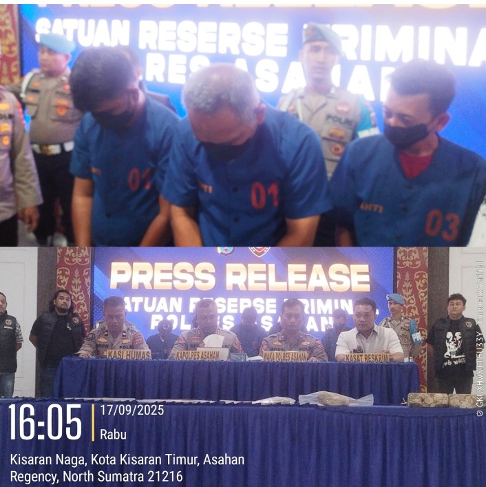 Terkait Galian C Ilegal Di Desa Marjanji Aceh Kabupaten Asahan; Polres Asahan Tetapkan Dan Tahan 3 Orang Tersangka