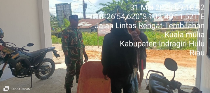 Melalui Komsos Dengan Warga Binaan Babinsa Koramil 01/Rengat Dapat Menjalin Hubungan Baik