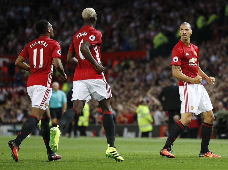 MU Kalahkan Southampton, Ibrahimovic Cetak Dua Gol