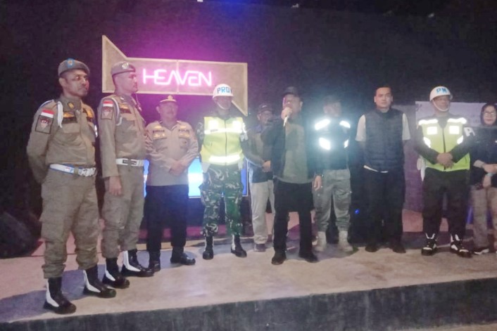 Polres Asahan Bersama Forkopimda Gelar Kegiatan Cipta Kondisi Kamtibmas THM Di Kabupaten Asahan