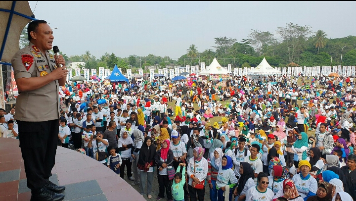 Kopolda Sumsel Hadiri Senam Massal Di Taman Olahraga Silampari Kota Lubuklinggau