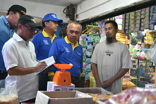 Gubri Blusukan di Pasar Senggol Dumai