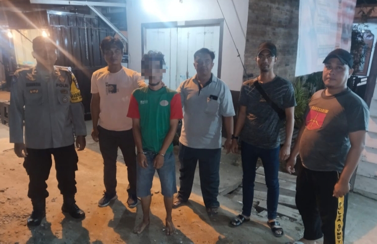 Polsek Dolok Merawan Amankan Pelaku Bongkar Warung dari Persembunyian