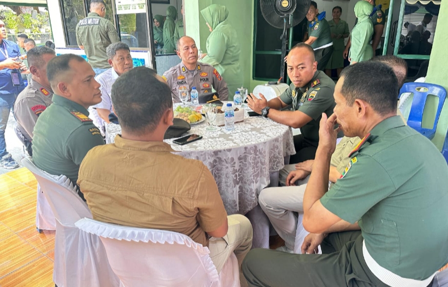 Sinergitas TNI- Polri, Kapolres Tebing Tinggi Hadiri Ramah Tamah Dandenpom I/1 PS