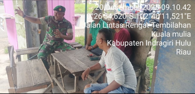 Hubungan antara TNI Dan  Masyarakat Terus Dijalin Melalui Komsos Disetiap Wilayah Binaanya