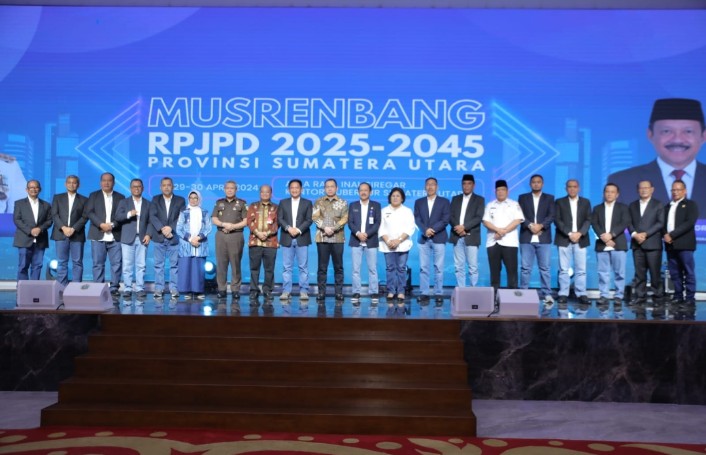 Wakil Bupati Asahan Ikuti Musrenbang RPJPD 2025-2045 Sumatera Utara