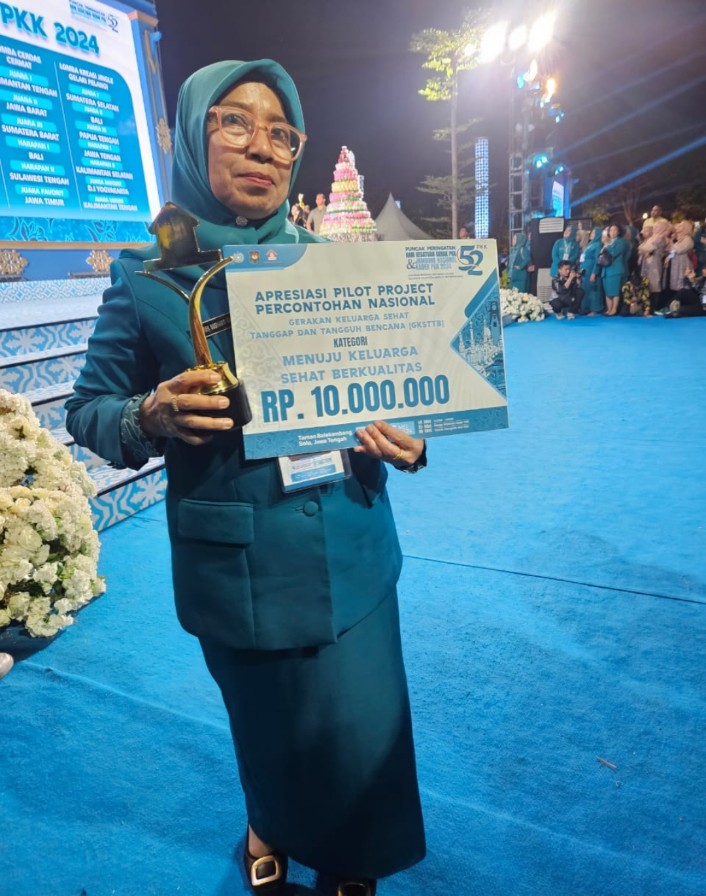 TP. PKK Kabupaten Asahan Raih Juara 1 Lomba Pilot Project Desa Tanggap Dan Tangguh Bencana Peduli Keluarga Berkualitas Tingkat Nasional