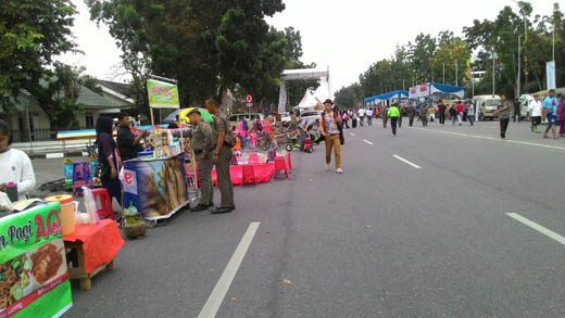 Satpol PP Pekanbaru Siap Tertibkan Pasar Kaget di Jalan Gajah Mada Saat CFD