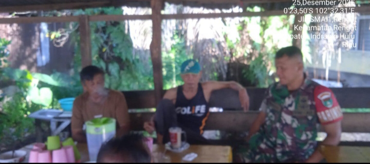 Hubungan Baik Tetap Terjaga Oleh Babinsa koramil 01Rengat Dengan Bersirahturami.