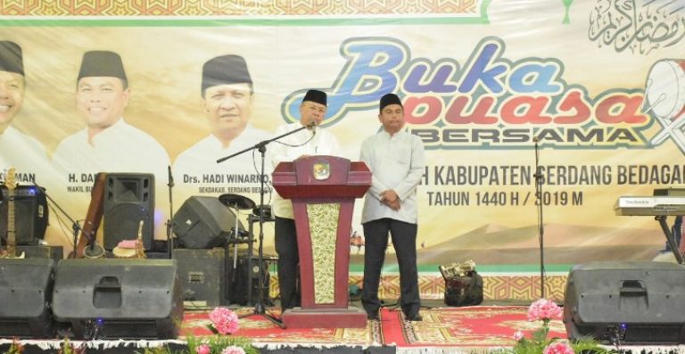 Pemkab Sergai Gelar Buka Puasa Bersama dengan Seluruh Unsur Pemerintah dan Masyarakat