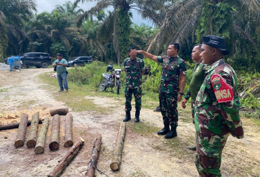 Dandim 0302/Inhu - Kuansing Tinjau Pembangunan Jembatan Printis Garuda Di Dua Titik Kab.Kuansing