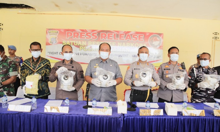 Bupati Asahan Apresiasi Polres Asahan Terhadap Penanganan Narkoba