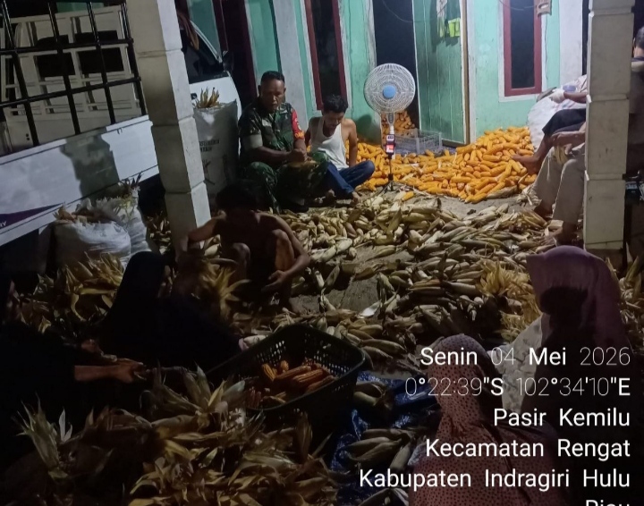 Jalin Keakraban Babinsa  dengan Warga Binaan Melalui Komsos