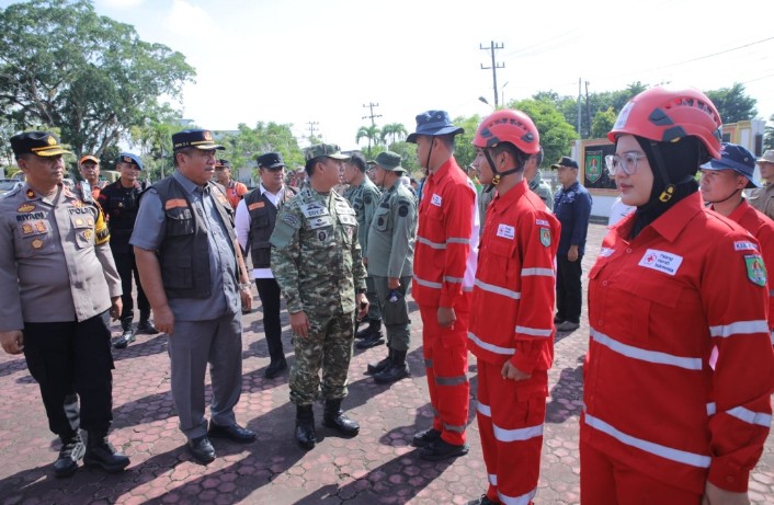 Pemkab Asahan Gelar Apel Kesiapsiagaan Hadapi Ancaman Bencana Hidrometeorologi