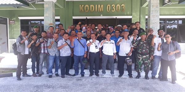 Sambut HPN 2019,Kodim 0303 Bengkalis Diskusi Dan  Coffe Morning Dengan Wartawan