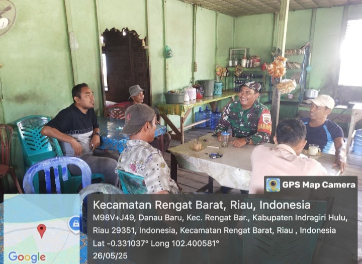Tetap Selalu Dekat Dan Akrab Dengan Warga Binaan, Komsos Babinsa Koramil 01/Rengat Tepat Sasaran