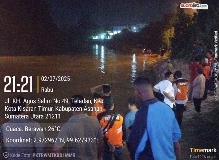 Kardianto Coba Melarikan Diri, Jaksa Dan Warga Sipil Hanyut Di Aliran Sungai Silau Asahan