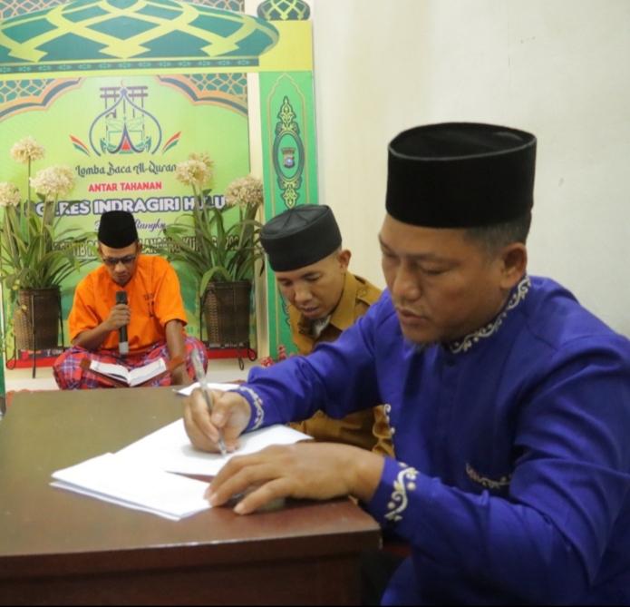 Operasi Tertib Ramadhan, Polres Inhu Taja Lomba Baca Al-Quran Antar Tahanan