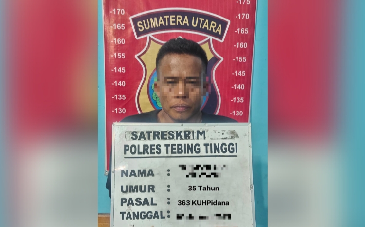 Sat Reskrim Polres Tebing Tinggi Tangkap Pelaku Pencurian Dengan Pemberatan