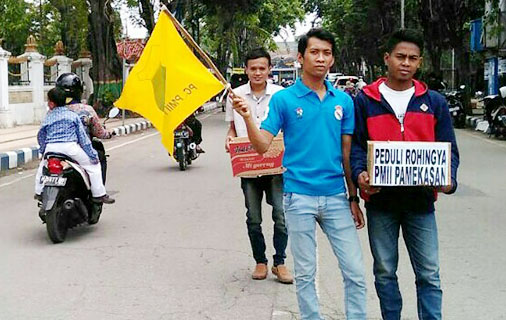 PMII Galang Bantuan Untuk Pengungsi Muslim Rohingya di Pamekasan