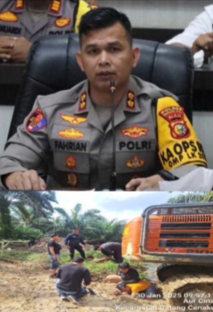 Menggarap Kawasan Hutan Desa Pejangki Untuk Kebun Sawit Polres Inhu Tetapkan 1 Orang Tersangka