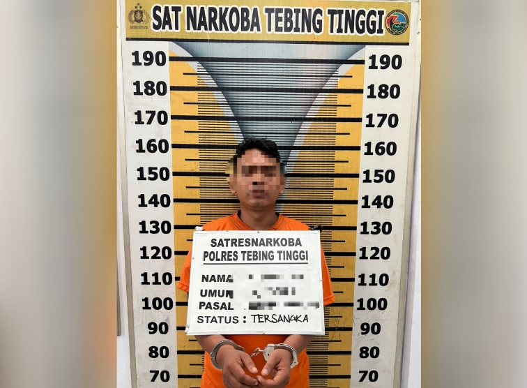 Seorang Pria Ditangkap Sat Resnarkoba Polres Tebingtinggi Berikut Barang Bukti Sabu dan Ekstasi