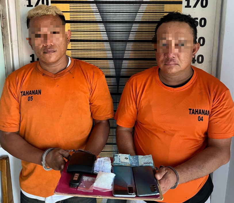 Bekuk Dua Pria Asal Sergai, Polres Tebing Tinggi Sita 49,75 Gram Sabu