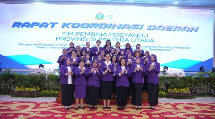 Ketua TP Posyandu Asahan Hadiri Rakorda Sumut