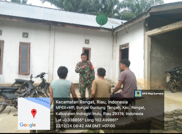 Monitor Perkembangan Informasi Serta Pererat Silaturahmi,Babinsa Komsos Dengan Warga Binaan