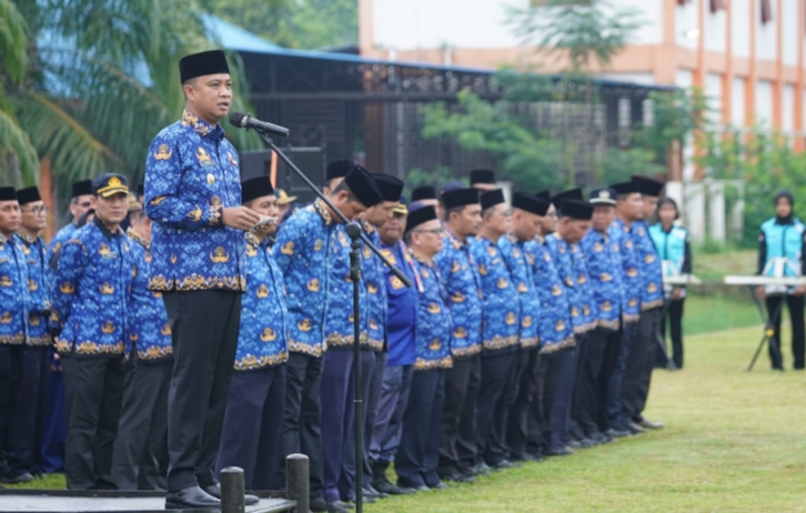 Pimpin Upacara HKN, Pj Walikota Tebingtinggi Himbau ASN Tingkatkan Kinerja dan Beri Pelayanan Terbaik