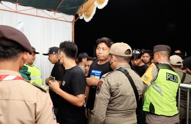 Pastikan Konser Dewa 19 Aman dan Tertib, Polres Loteng Lakukan pengamanan Berlapis