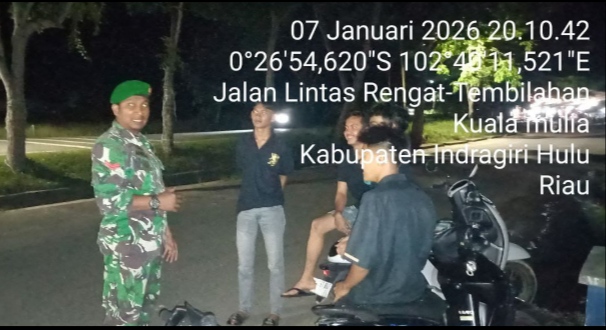 Berperan Aktif Babinsa Dalam Melaksanaakan Patroli Malam yang Untuk Wujudkan Lingkungan Aman Dan Tertib