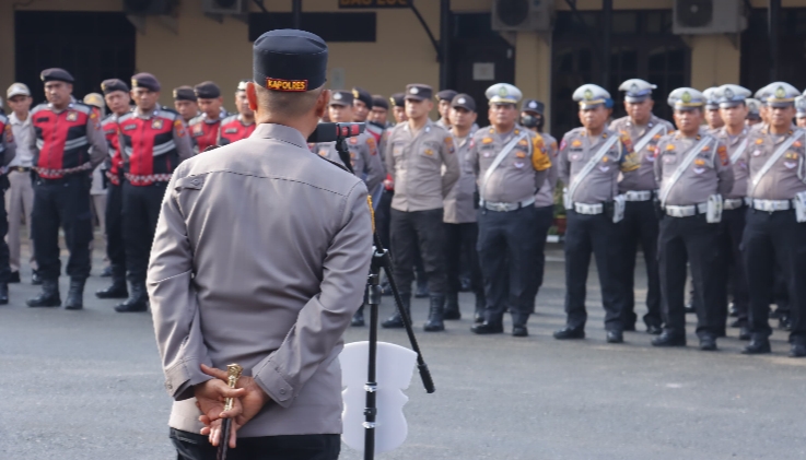 Pimpin Apel Perdana, Kapolres Tebing Tinggi: Laksanakan Tugas dengan Tulus dan Bekerja Ikhlas