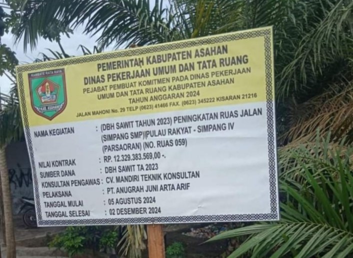 Disinyalir DBH Perkebunan Kelapa Sawit Di Kabupaten Asahan Tidak Transparan Dan Tertutup