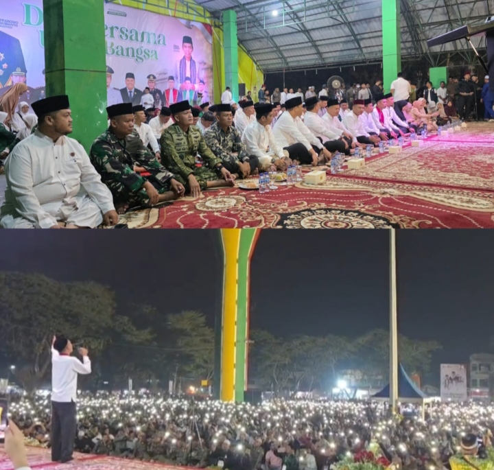 Tim Penyuluhan Karhutla Mabes TNI Hadiri Ceramah UAS Dalam Peringatan Maulid Nabi 1448 H di Inhu