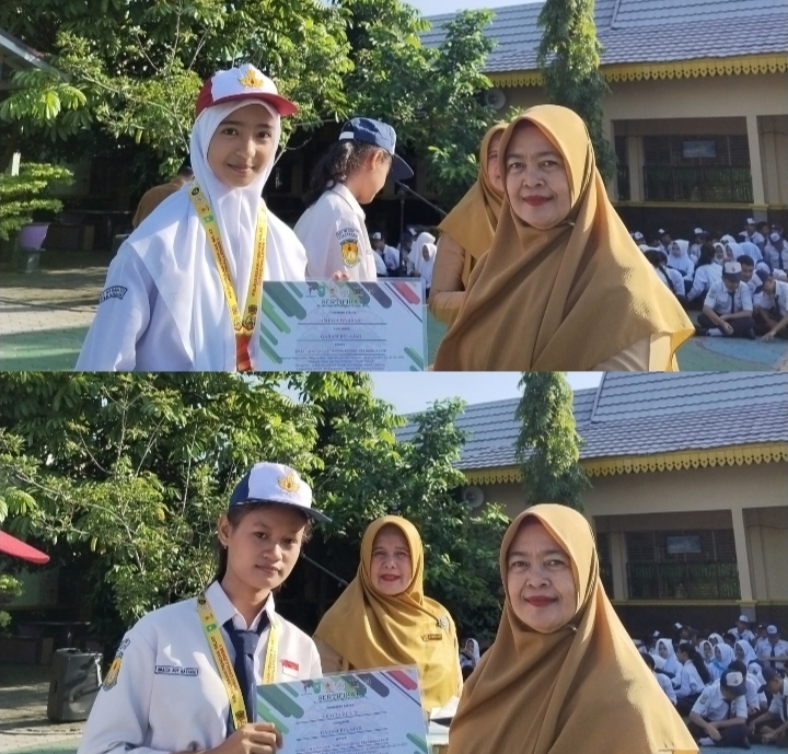 Prestasi Membanggakan dua siswi SMPN 11 Pekanbaru Riau di Pencak Silat Riau Challenge I Tingkat Nasional