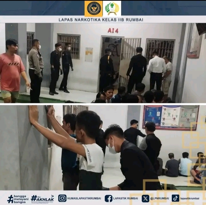 Lapas Narkotika Rumbai Terus Lakukan Razia Sinergis Dengan TNI-Polri