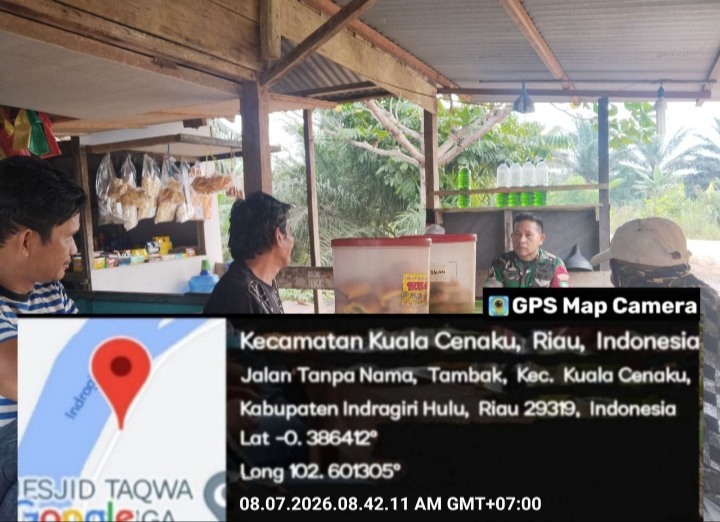 Melalui Komsos, Babinsa Koramil 01/Rengat Tingkatkan Kedekatan dengan Warga Binaan