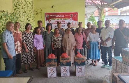 Polres Tebing Tinggi Berikan Bantuan Sembako kepada Purnawirawan Polri