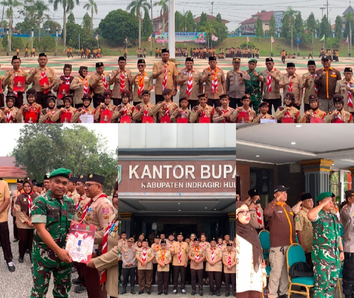 Dandim 0302/Inhu Diwakili Pasi Pers Hadiri Hari Pramuka ke-65, Melalui Gerakan Pramuka Inhu Dorong Generasi Muda Kreatif, Mandiri, dan Peduli Lingkungan