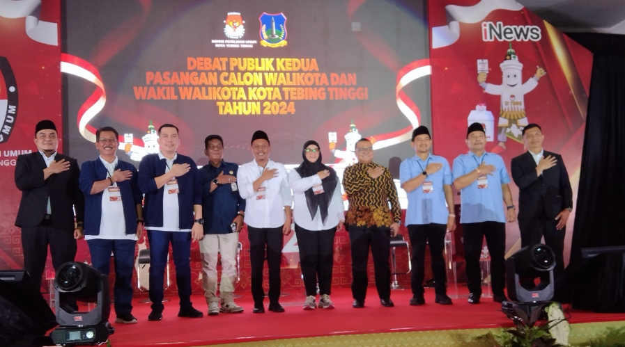 KPUD Kota Tebingtinggi Kembali Gelar Debat Terbuka ke 2 Paslon Walikota dan Wakil Walikota