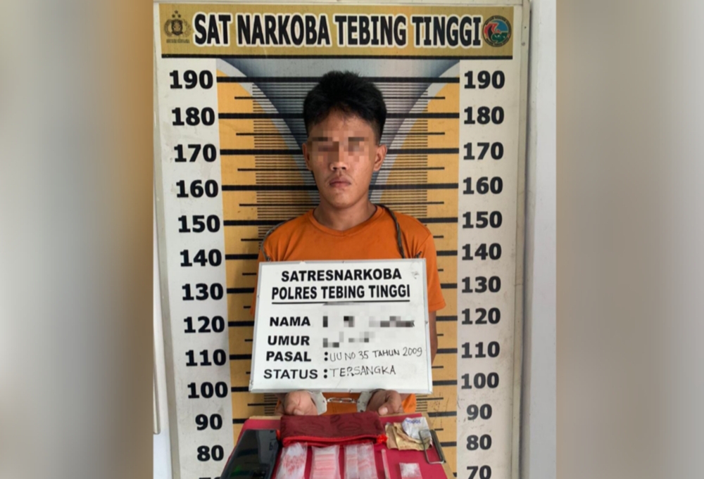 Satresnarkoba Polres Tebing Tinggi Ciduk Pemilik Sabu dari Dalam Rumah