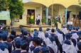 Pimpin Upacara di SMP Negeri 4 Tebingtinggi, Kasat Narkoba Ajak Siswa Tingkatkan Disiplin dan Hindari Pelanggaran